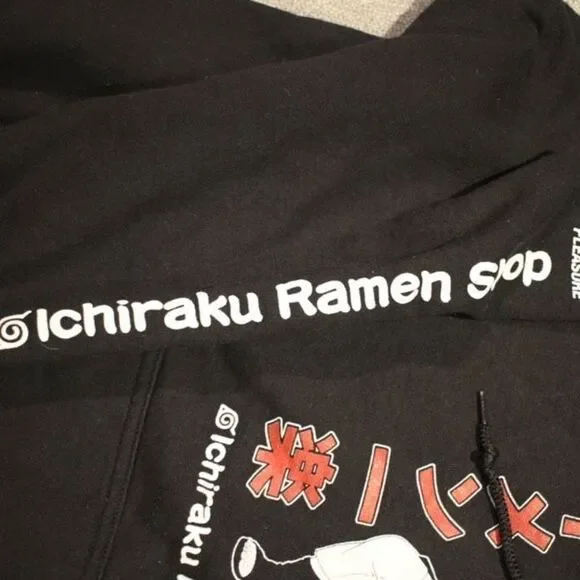 Naruto Ichiraku Ramen Shop Black Graphic Hoodie - Size Large - Picture 2 of 5